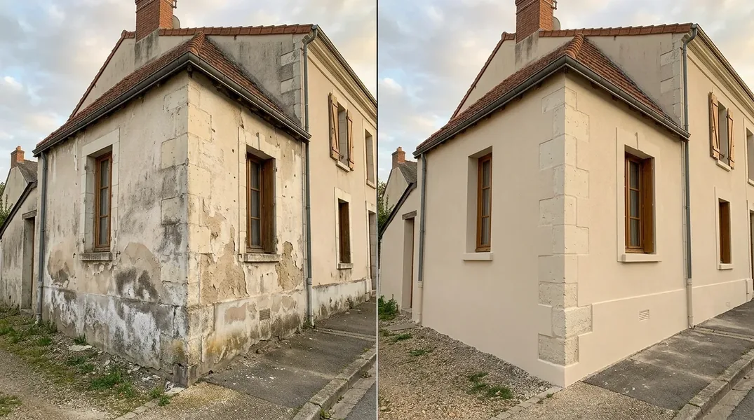 Résultat ravalement de façade au Mans — Ravalement Le Mans
